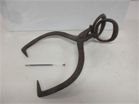 SMALL PAIR ANTIQUE ICE TONGS