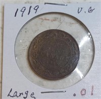 1919 LRG one cent