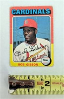 1975 Bob Gibson HOFer Topps Mini Card #150