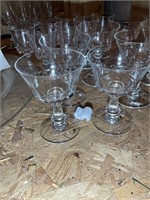 GROUP OF FOSTORIA DOLLY MADISON WATER GOBLETS, TEA