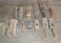 Group of black smith hammer head very in sizes