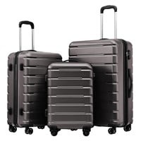 Coolife Luggage Suitcase Carry-on Spinner TSA Lock