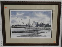 “Winding Marsh” S/N print by Grover Cantwell