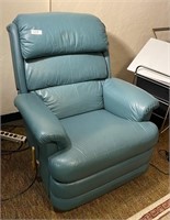 La-Z-Boy green leather? swivel rocker recliner