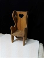 Country wooden chair cute for baby dolls approx