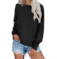 L Dokotoo Womens Simple Crewneck Long Sleeve