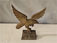 Brass Eagle Sculpture Bookend