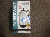 Farberware 2-12 cup stainless electric percolator