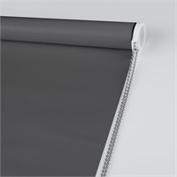 Blackout Roller Shades  20W x 72H  Dark Grey