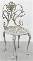 Ornate Cast Metal Garden Chair