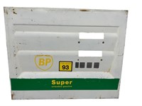 Vintage BP Gas Pump Metal Cover Sign