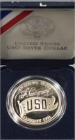 Silver U.S. USO Silver 1oz 1 Dollar 1991