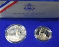 Silver U.S. Liberty Coin 1986 Coin Set 1 Dollar, 1