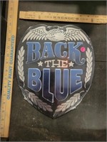 Back The Blue New Tin Sign