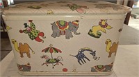 Circus Themed padded Toy Box