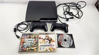 PlayStation 3 Slim Console 250 GB, with 3 Games,