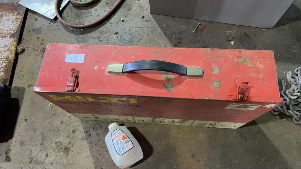 Metal Hilti Fastening Systems tool box