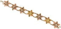 Jewelry 10kt Yellow Gold Floral Bracelet