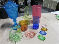 Coloured glass grouping