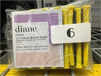 Lot of 10 Packs  Diane 3/16" Cold Wave Rods 12 P
