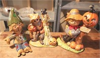 Lot of 3 Scarecrow Decorations