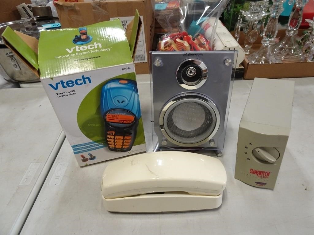 Lot of Misc. Electronics - Vtech Phone Emerson