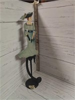 Vintage Cast Iron Hand Painted Balancing Folk Art