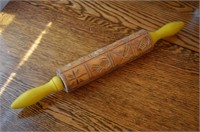 Decorative Wood Rolling Pin