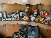 6th shelf pets figurines plus wades as found