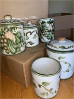 Louisville stoneware canister set and kitchen