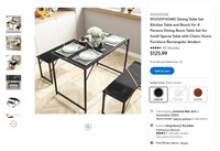 W8272 Modern 4 Persons Dining Room Table Set
