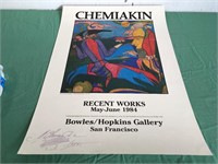 Autographed Mihail Chemiakin Poster