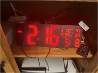 Jumbo Digital Clock with Remote