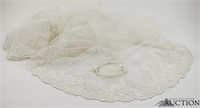 Vintage Wedding Bridal Headpiece w/ Veil