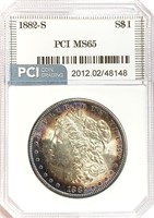 1882-S Morgan Silver Dollar MS-65