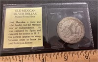 1962 Mexican silver dollar