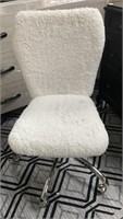 Fluffy Shag Rolling Adjustable Desk Chair