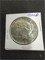 1922 D Peace Silver Dollar