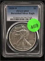 PCGS SP69 2020-W American Silver Eagle -