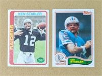 1978 & 1982 Ken Stabler Topps Cards 365 & 105