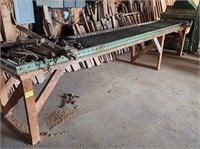24" Roller Conveyor with Wooden Stand