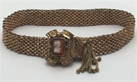 Victorian Gold Filled Cameo Adjustable Bracelet