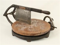 Large Antique Cheese Wheel Cutter