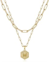 M MOOHAM Dainty Gold Necklace for Women