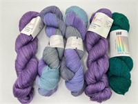 Hand Dyed Sock Yarn - Twisted Skeins