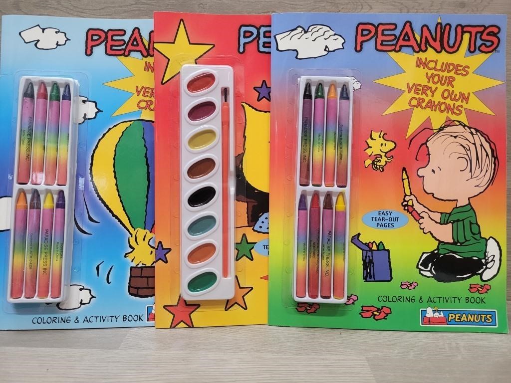 NOS Peanuts Activity Coloring/Paint Activity Books