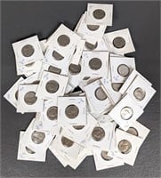 Sixty-six Jefferson Nickels, 1960s- Various Date