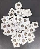 Sixty-six Jefferson Nickels, 1960s- Various Date