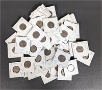Sixty-five Jefferson Nickels, 1960s-Various Date