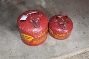 Two Metal Gas Cans